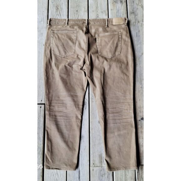 Mens American Eagle Slim Straight Fit Jeans 5G Tan Cotton Blend Classic Denim Si - Picture 5 of 14